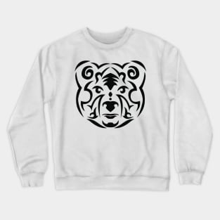 Brown bear in tribal style Crewneck Sweatshirt